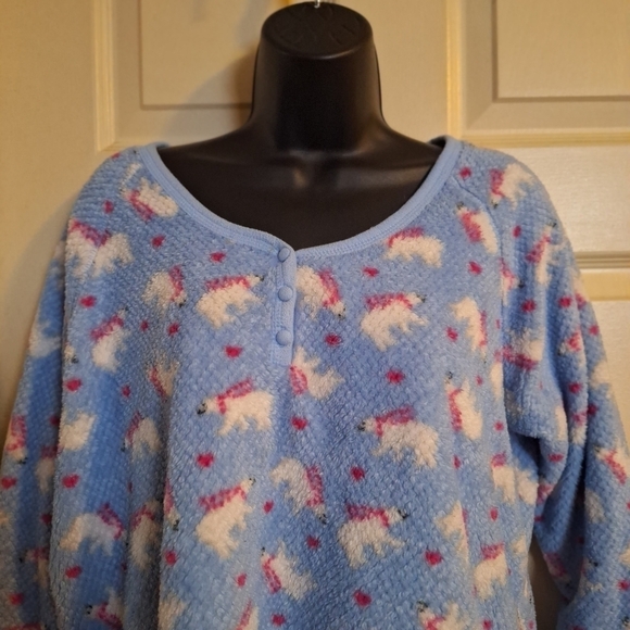 Muk luks two piece graphic night suit size large - Picture 2 of 9